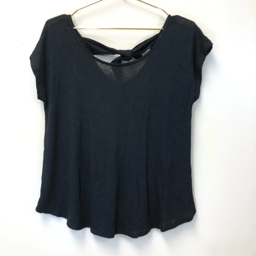 Bobeau black top with bow nwot